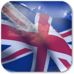 3D UK Flag logo