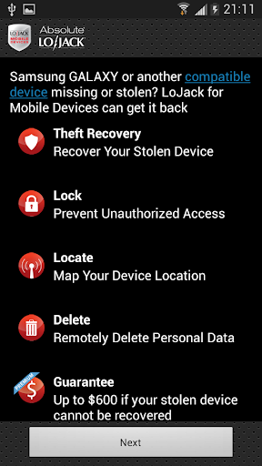 Absolute LoJack Mobile Devices