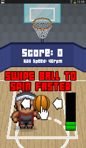 Basketball fun spin game