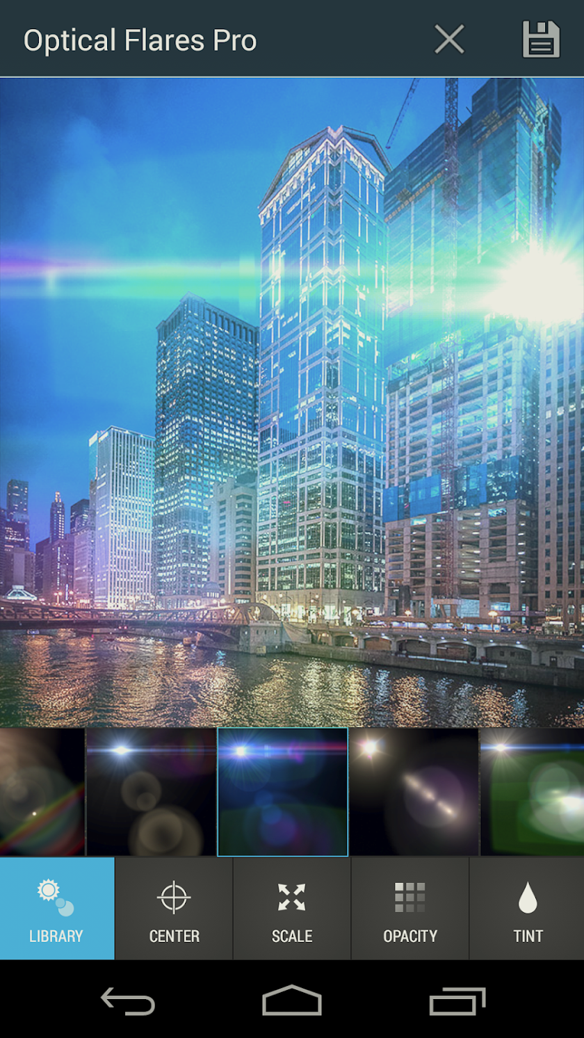 Optical Flares Pro Screen 2