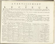Inhoudsopgave voor prentwerk: Les Forces de l'Europe, Asie, Afrique et Amerique (...) Comme aussi les Cartes des Côtes de France et d'Espagne, 1726