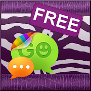 Violet Zebra Theme for GO SMS  Icon