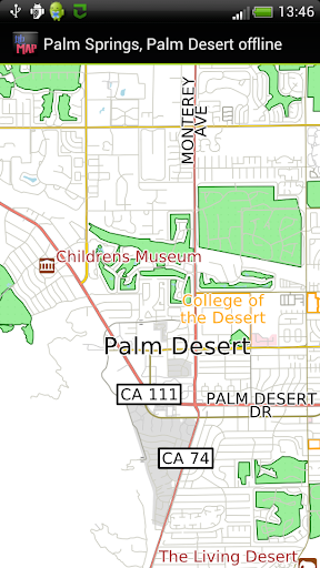 Palm Springs offline map