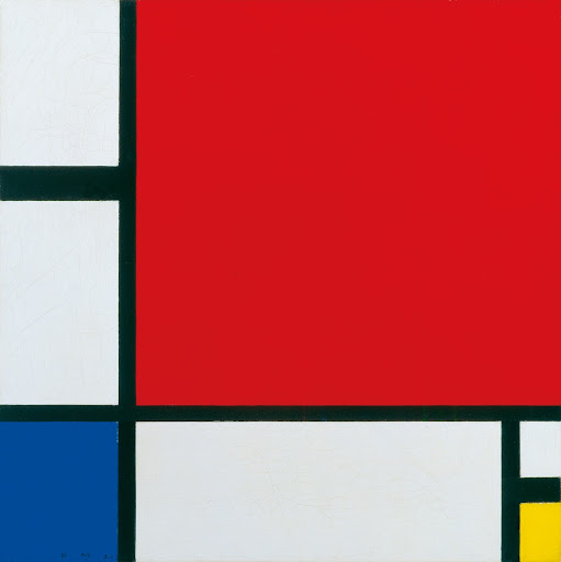 Composition with Red, Blue and Yellow