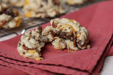 100% Whole Wheat Bacon Cheddar Sausage Biscuits