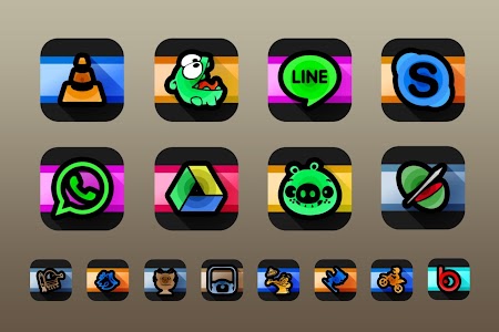 Screenshot Swirl Black Icon Pack Theme v1.0.0