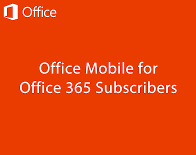 Office Mobile for Office 365 - screenshot thumbnail