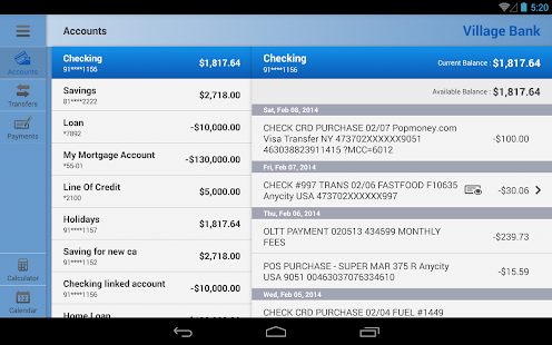 Village Bank for Tablet Screenshots 1