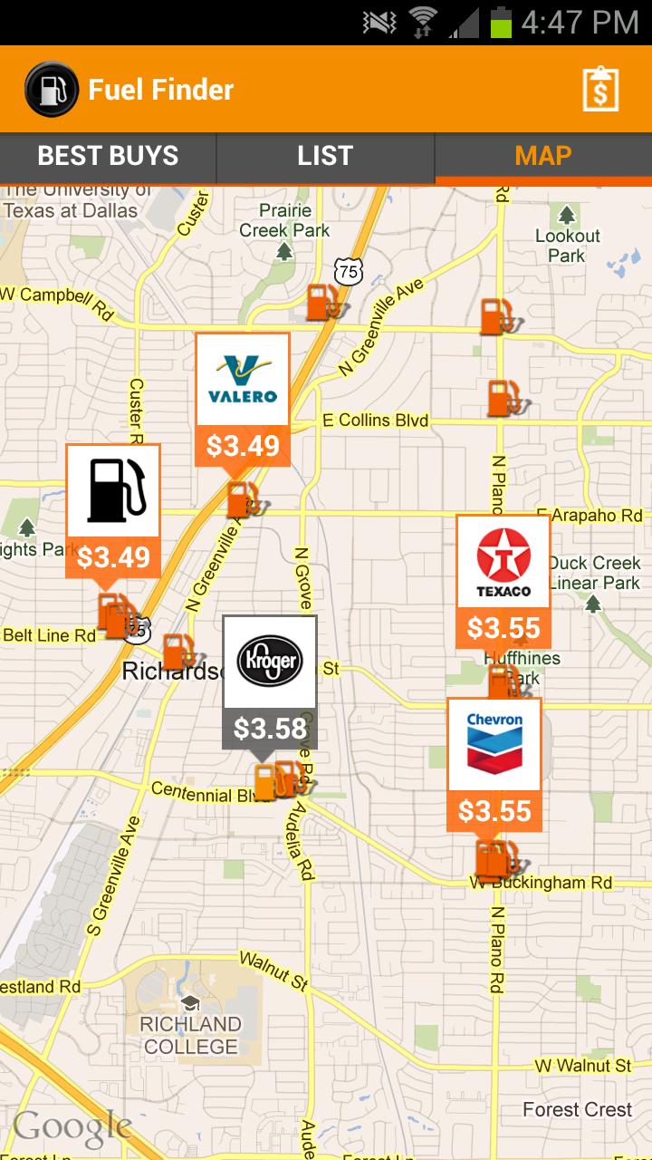 Fuel Finder Screen 3