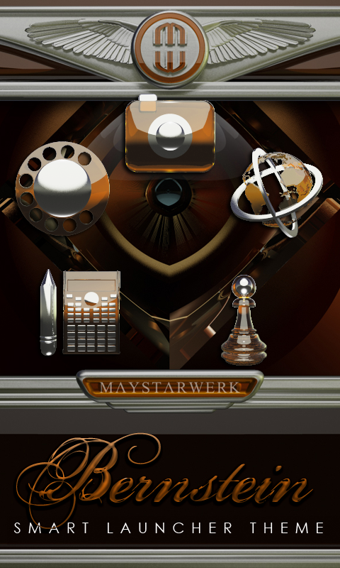 Smart Launcher theme Bernstein Screen 1