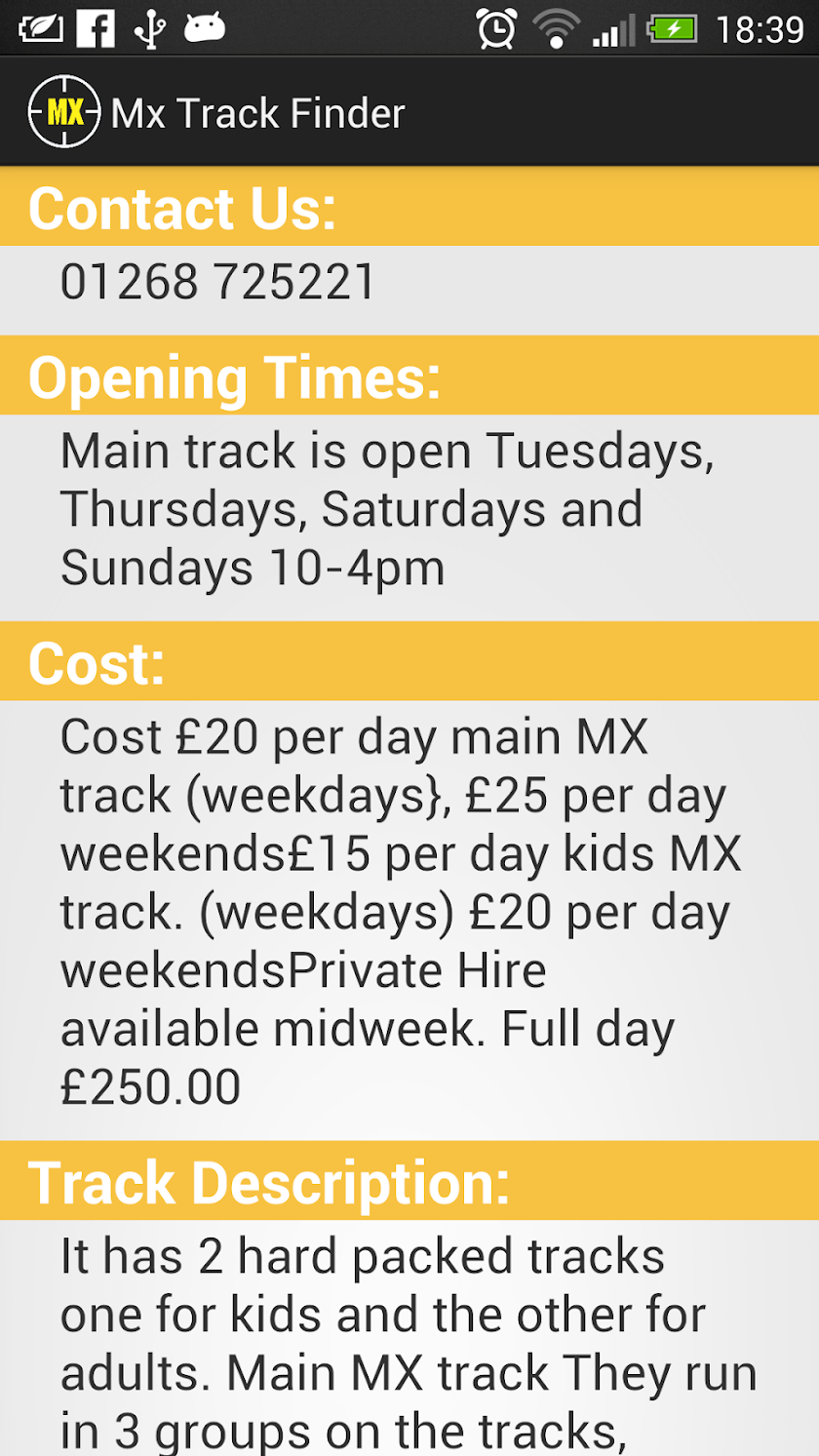 Mx Track Finder Screen 3