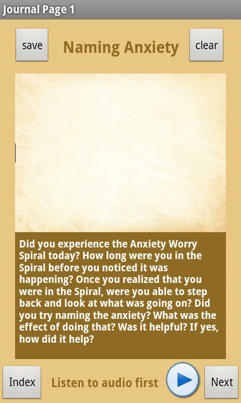 At Ease Anxiety &amp; Worry Relief Screen 3