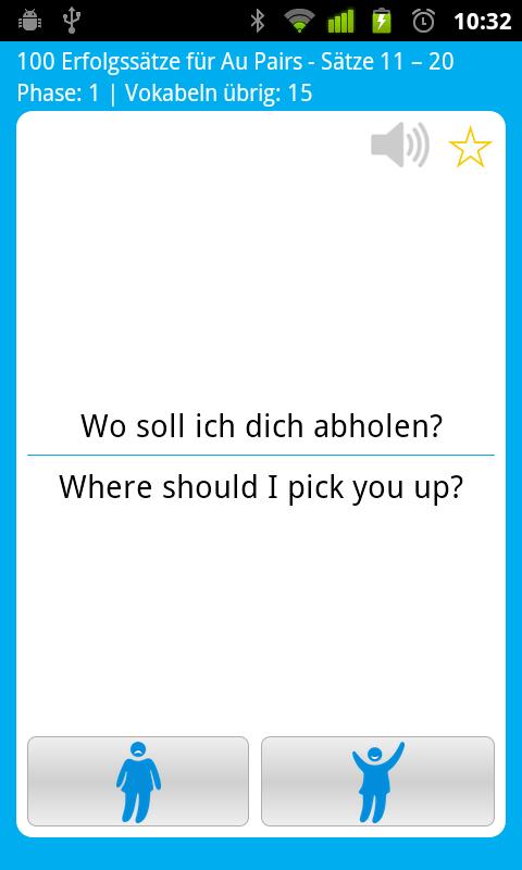 100 Au Pairs Success Phrases Screen 2