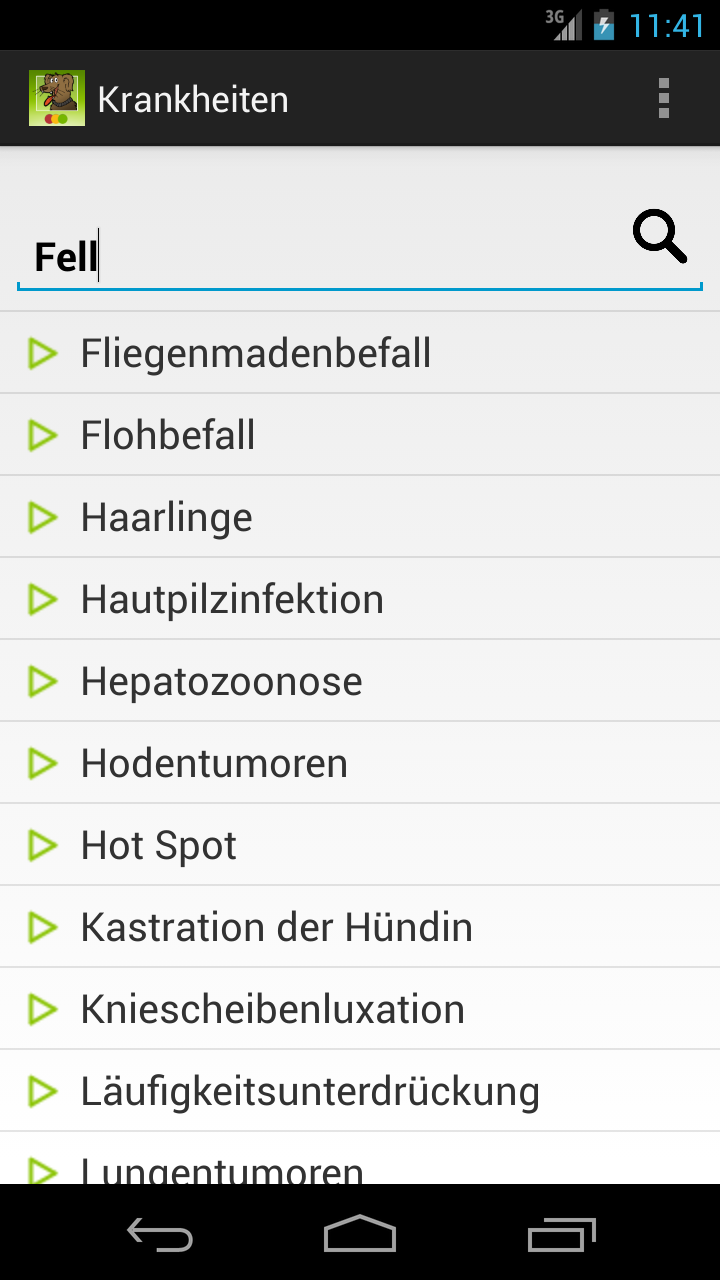 Hundekrankheiten Screen 2