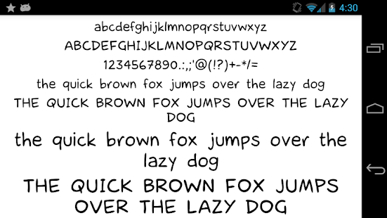 Fonts for FlipFont 50 Hand - náhled