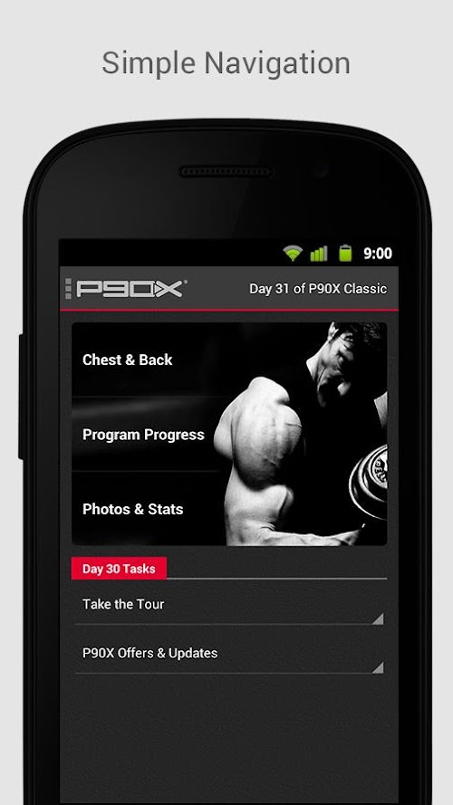 Android application P90X screenshort
