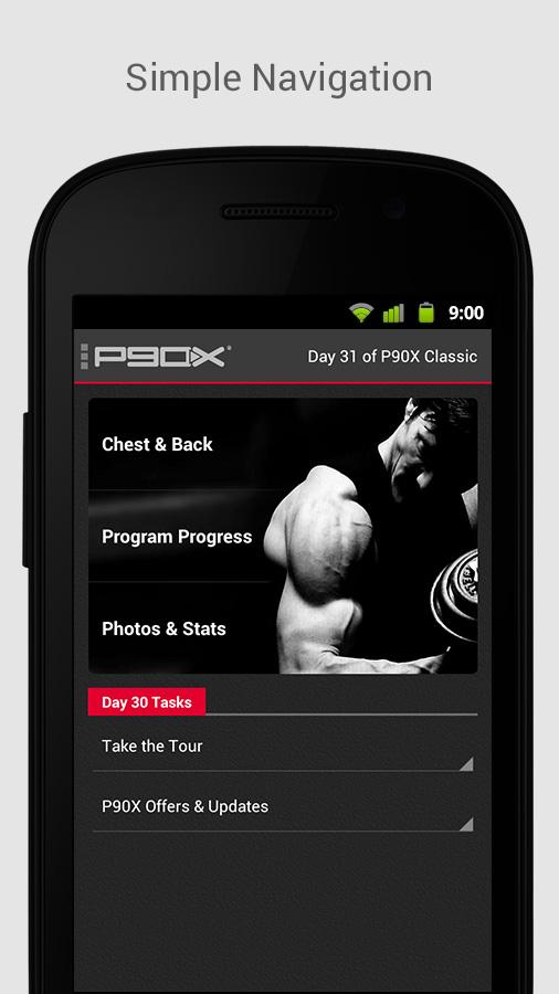 P90X Screen 1