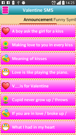 Valentine SMS free