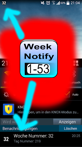 Kalenderwoche Anzeige Notify