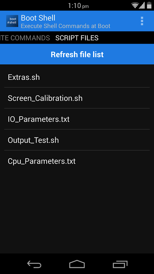 Android application Boot Shell Pro screenshort