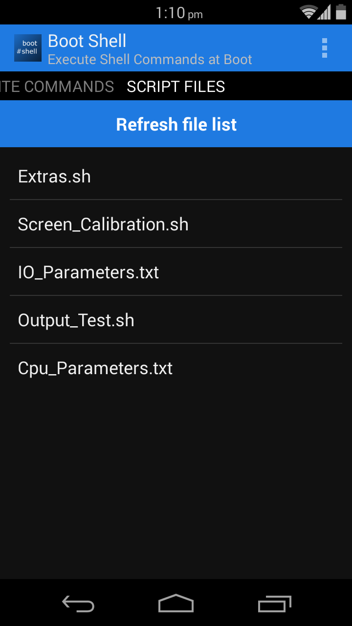 Boot Shell Pro Screen 1