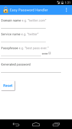 Easy Password Generator