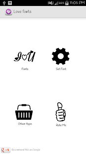 Love Fonts for FlipFont Screenshots 0