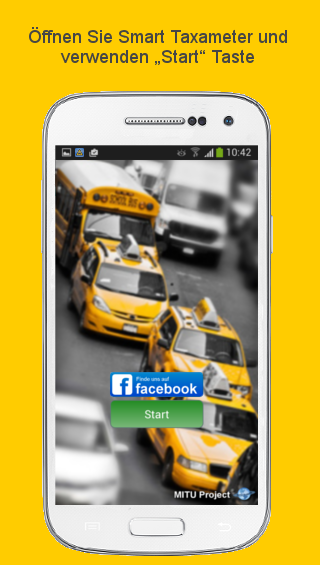 Android application Smart Taximeter screenshort