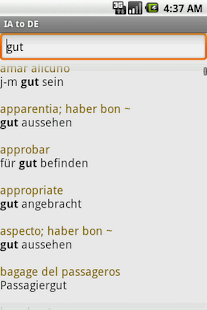 Interlingua to German Screenshots 0