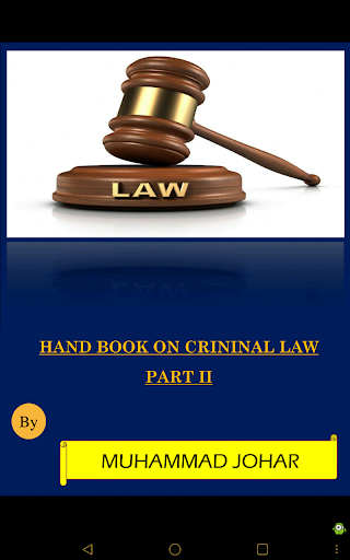 免費下載教育APP|HAND BOOK ON CRIMINAL LAW (2) app開箱文|APP開箱王