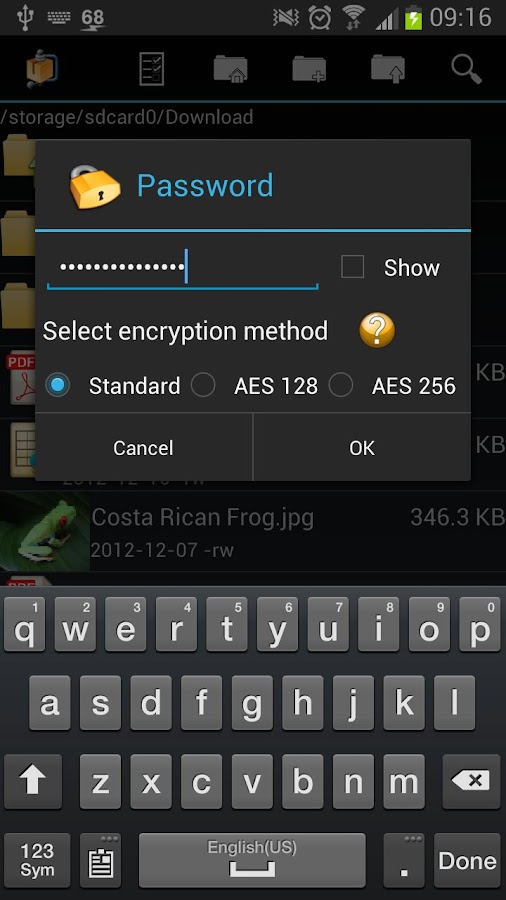 AndroZip File Manager Android