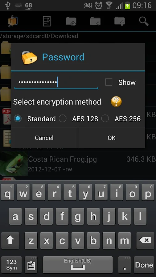 AndroZip™  Gerenciador - screenshot