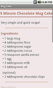 Lastest Mug Cake APK for Android