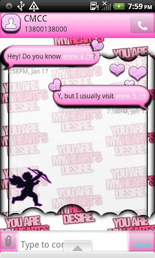 【免費個人化App】GO SMS THEME/ValentinesDay4U2-APP點子