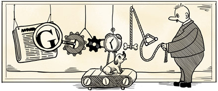 Google Doodle Robert Storm Petersen's 131st Birthday