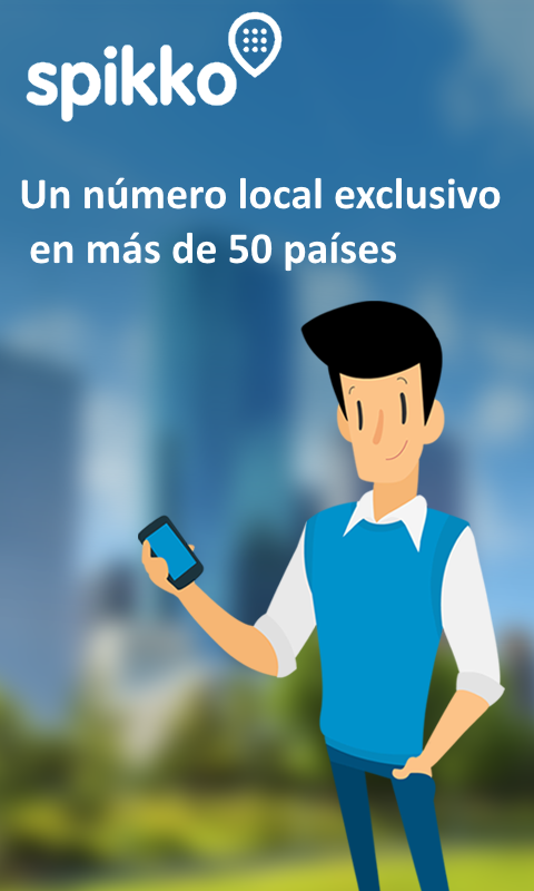 Android application Spikko - Virtual cellular phone numbers screenshort