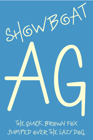 Showboat FlipFont