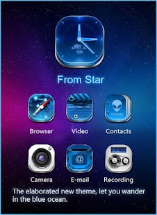 Free GALAXY COMET 3D LAUNCHER THEME APK for PC