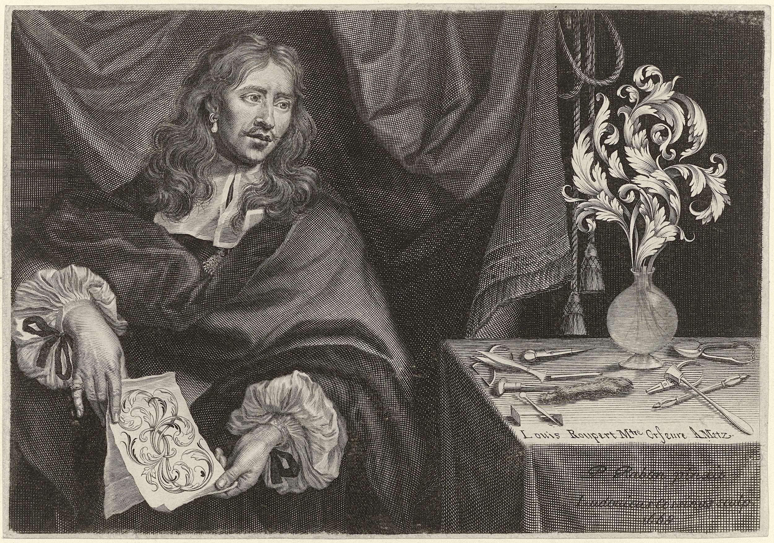 Titelprent met het portret van Louis Roupert