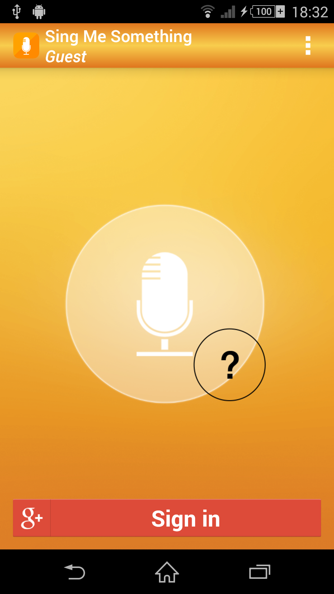 Android application Sing Me Something Lite Karaoke screenshort