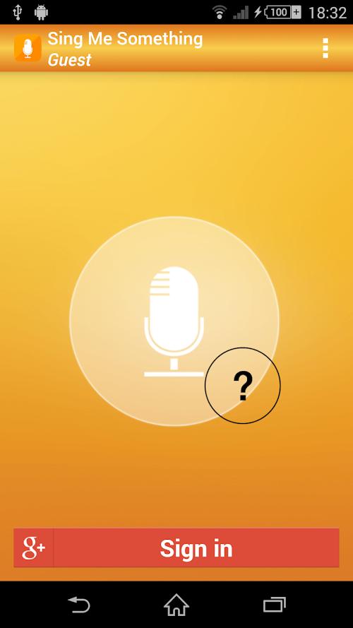 Android application Sing Me Something Lite Karaoke screenshort