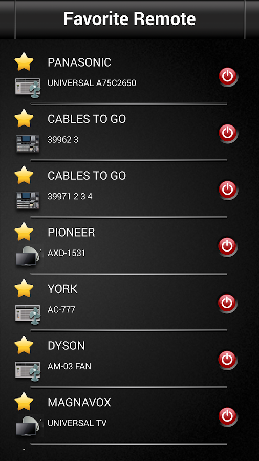 Castreal ir remote