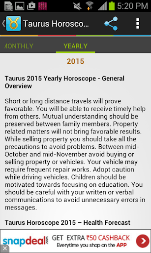 【免費生活App】Taurus Horoscope-APP點子