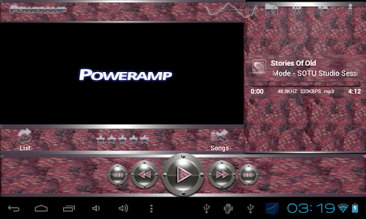 poweramp skin red snake Screenshots 3