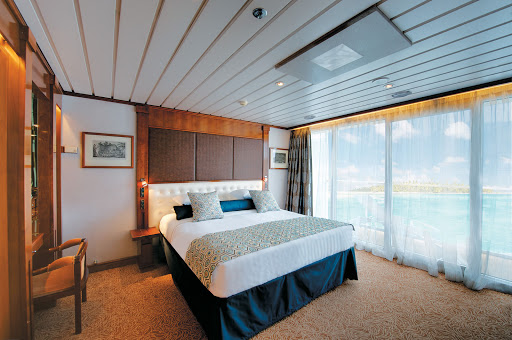Wake up in wonderland: Owner's Suite 701 aboard the Paul Gauguin.