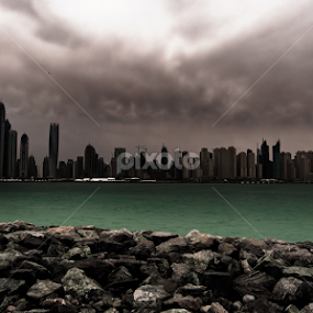Overcasting Shadow by Scott Lorenzo - City,  Street & Park Skylines