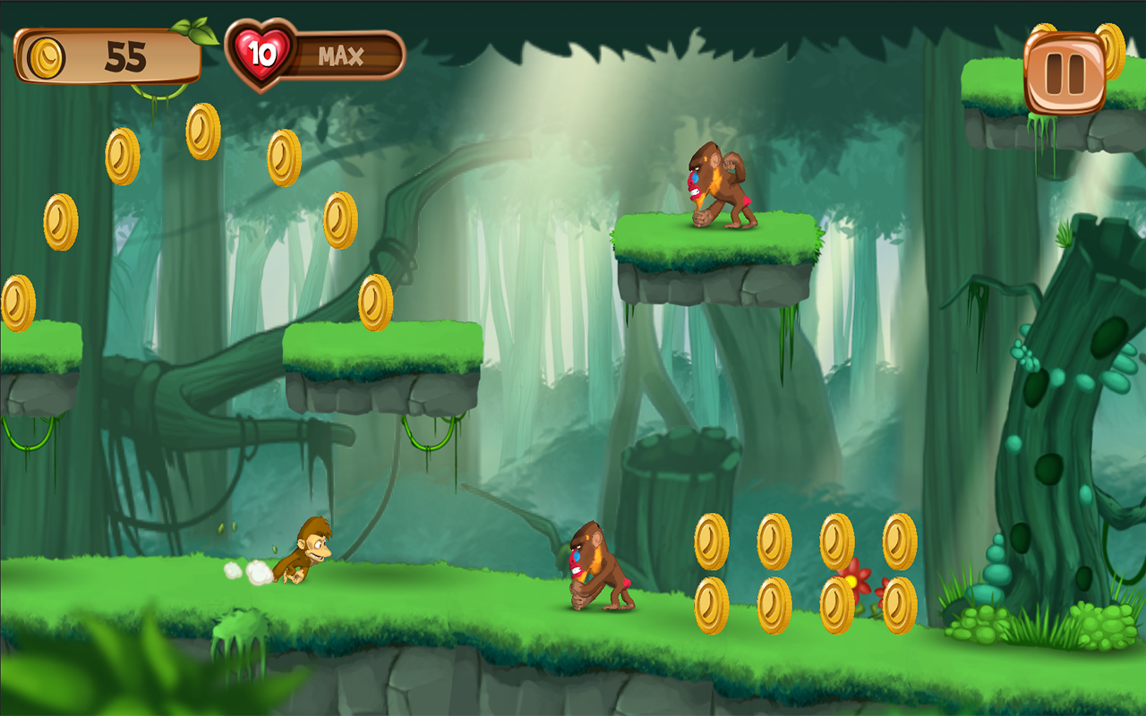Macaco Jogos de Correr Saltar - screenshot