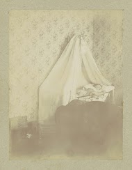 Baby in een wieg met een hemel