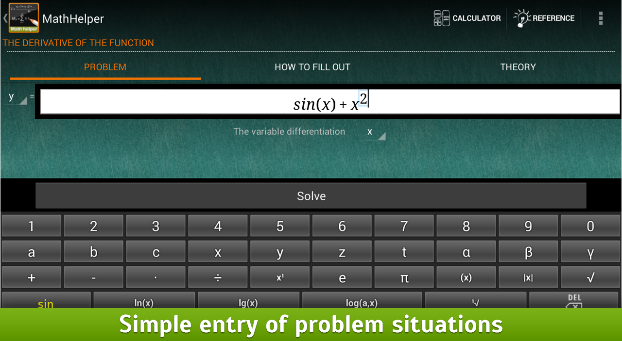 MathHelper: Algebra & Calculus - screenshot