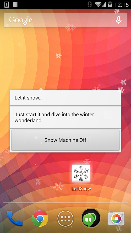 Android application The Snow Maker - Let it snow screenshort